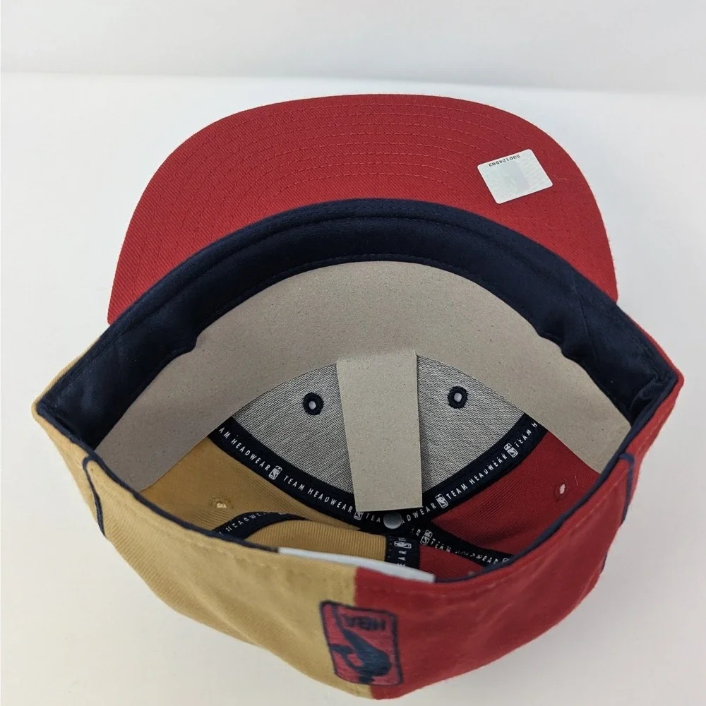 Reebok Cleveland Cavaliers NBA Fitted Hat 7 3/8 NWT Navy Red Wool Flat Brim